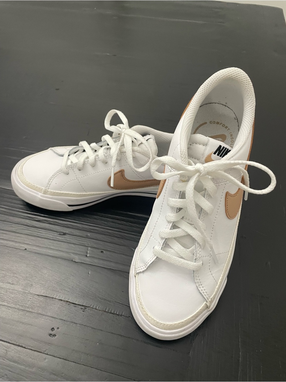Nike Court Legacy - Youth White/Tan
